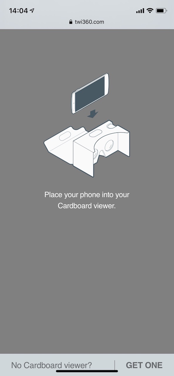 Cardboard viewer